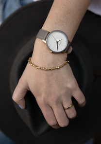 Kensington Leather Gold White Gray View 6