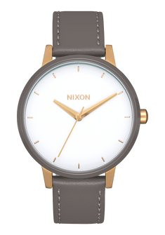 Kensington Leather Gold White Gray