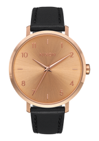 Arrow Leather Rose Gold Black