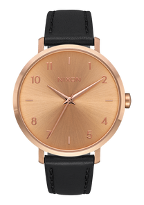 Arrow Leather Rose Gold Black View 1