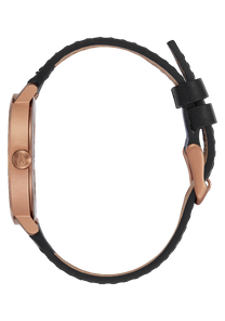 Arrow Leather Rose Gold Black View 2