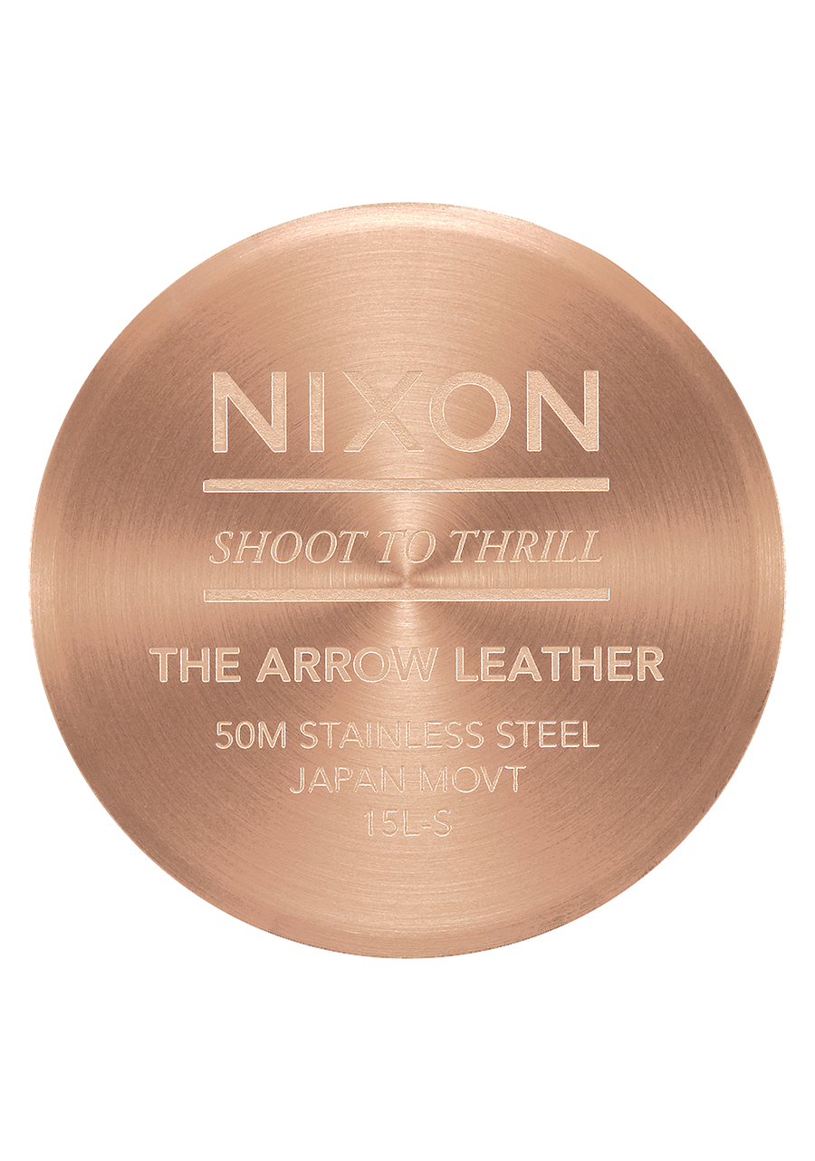 Arrow Leather Rose Gold Black View 4