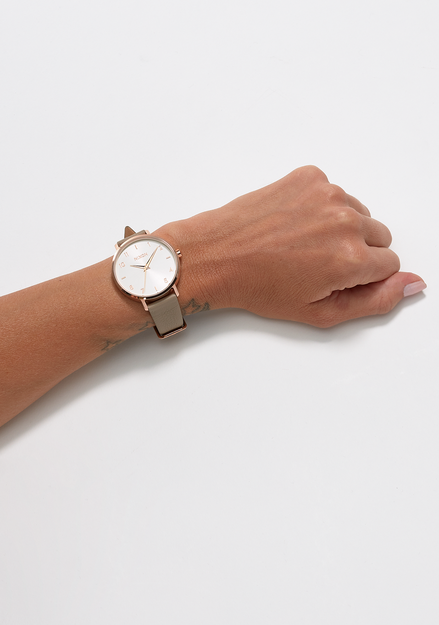 Arrow Leather Rose Gold Gray View 5