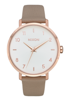 Arrow Leather Rose Gold Gray