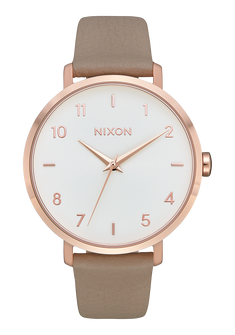 Arrow Leather Rose Gold Gray
