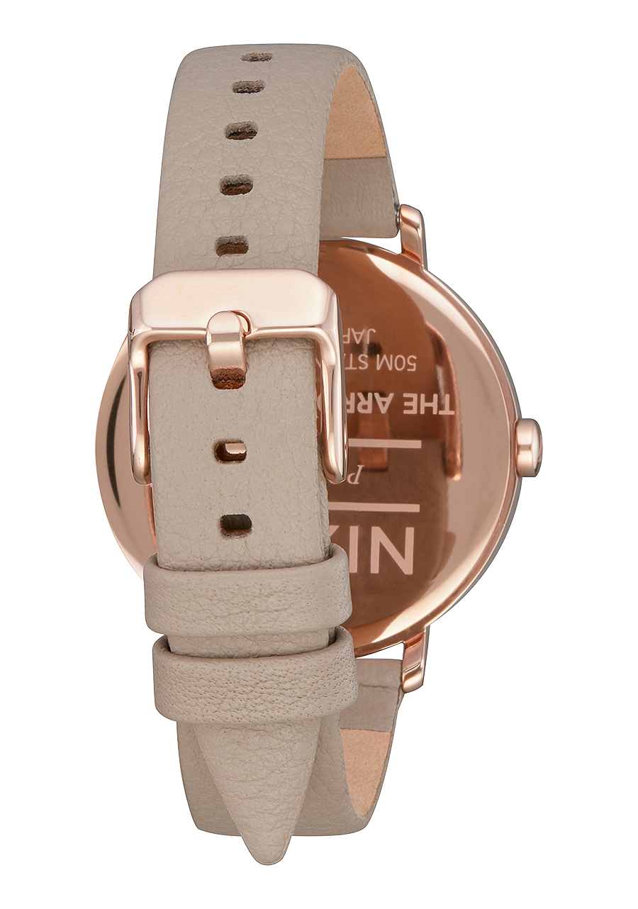 Arrow Leather Rose Gold Gray View 3