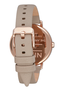 Arrow Leather Rose Gold Gray View 3
