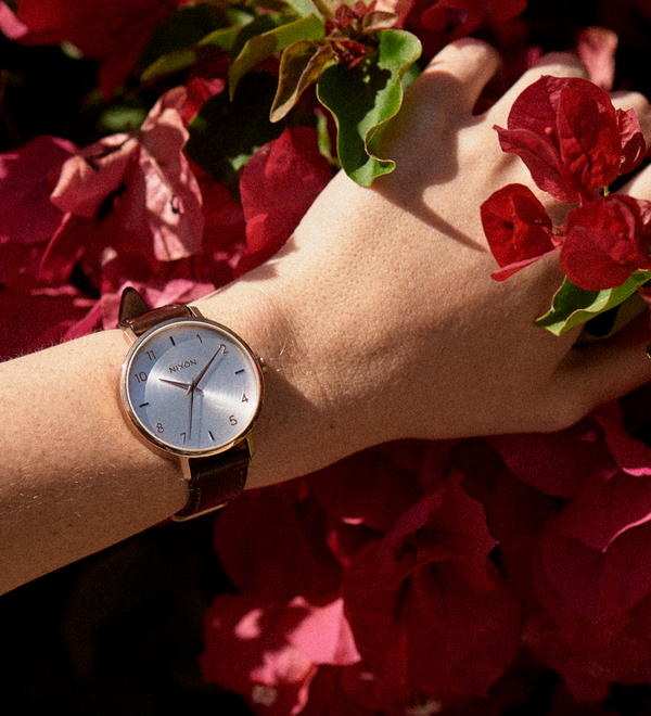 Arrow Leather Rose Gold Silver