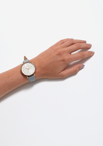 Arrow Leather Rose Gold Blue View 5