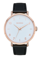 Arrow Leather Rose Gold White Black