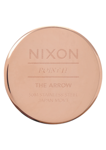 Arrow Leather Rose Gold White Black View 4