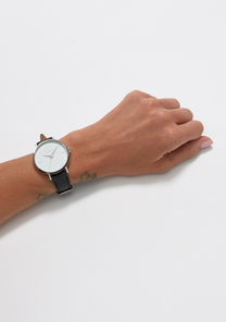 Arrow Leather Silver White Black View 5