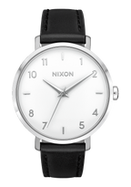Arrow Leather Silver White Black