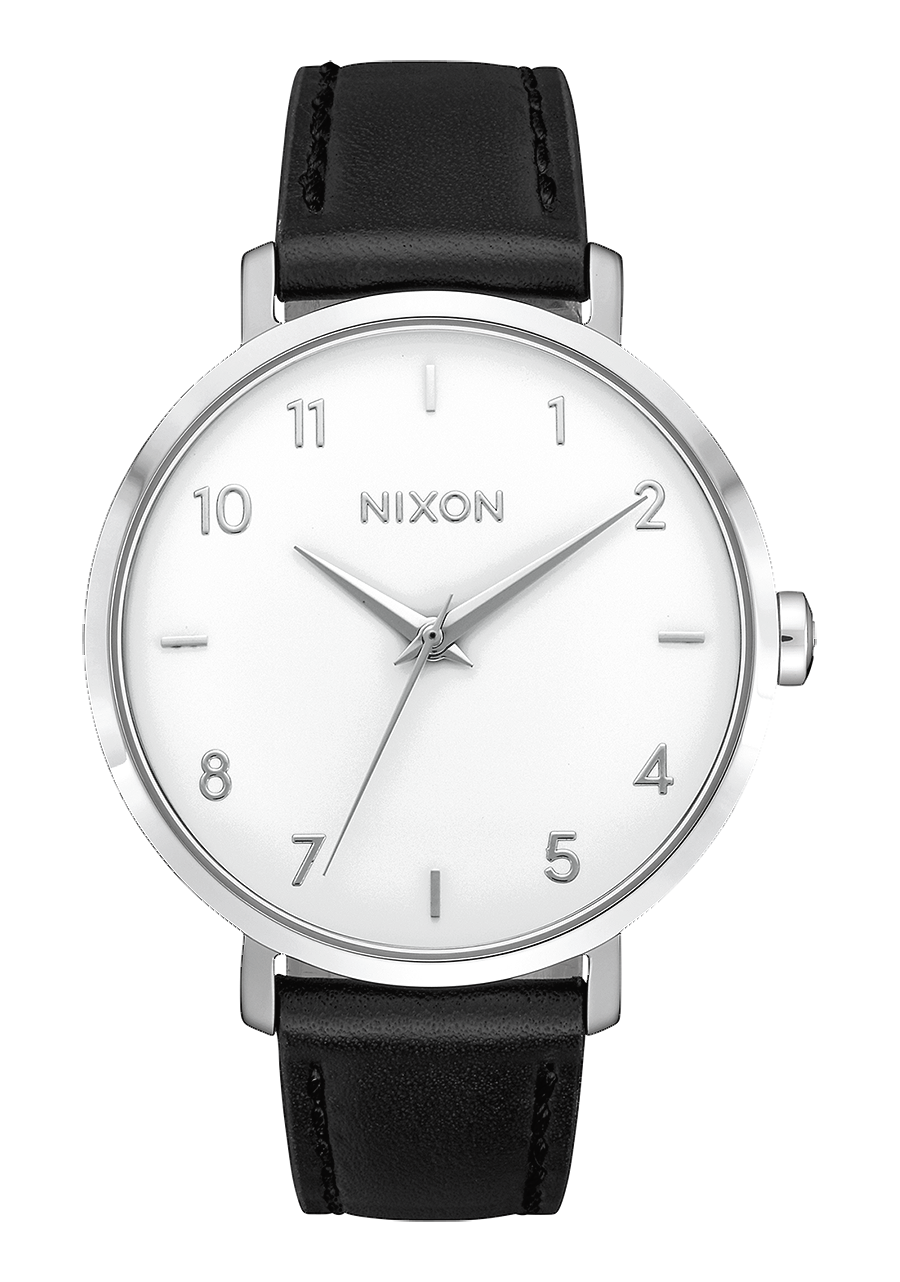 Arrow Leather Silver White Black View 1