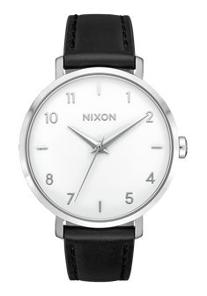 Arrow Leather Silver White Black