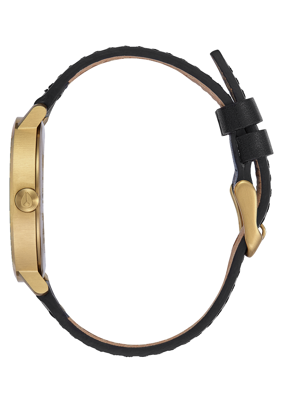 Arrow Leather Gold Black View 2