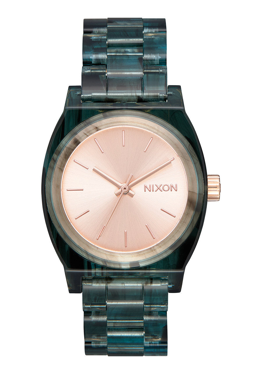 Medium Time Teller Acetate Aqua View 1