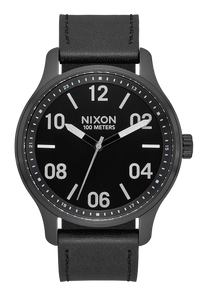 Patrol Leather Black Silver Black View 1