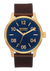 Patrol Leather Navy Brown Black Gator