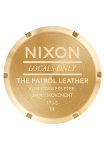 Patrol Leather Navy Brown Black Gator View 4
