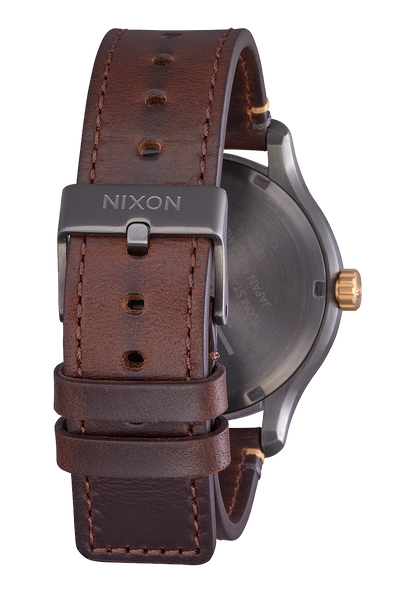Patrol Leather Gunmetal / Gold View 3