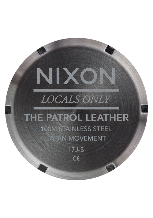 Patrol Leather Gunmetal / Gold
