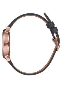 Medium Kensington Leather Rose Gold Gray View 2