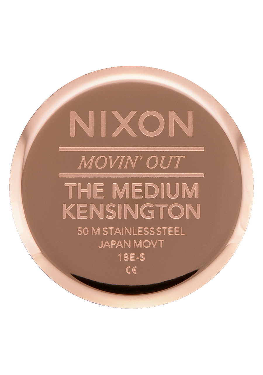 Medium Kensington Leather Rose Gold Gray View 4