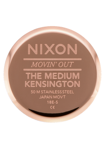 Medium Kensington Leather Rose Gold Gray View 4