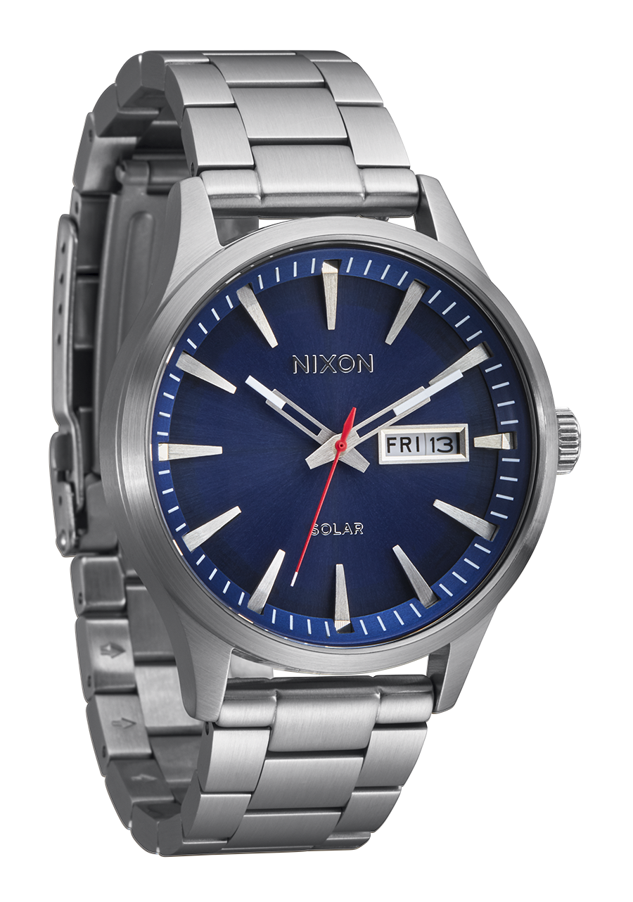 Sentry Solar Stainless Steel Navy Sunray / Silver View 2
