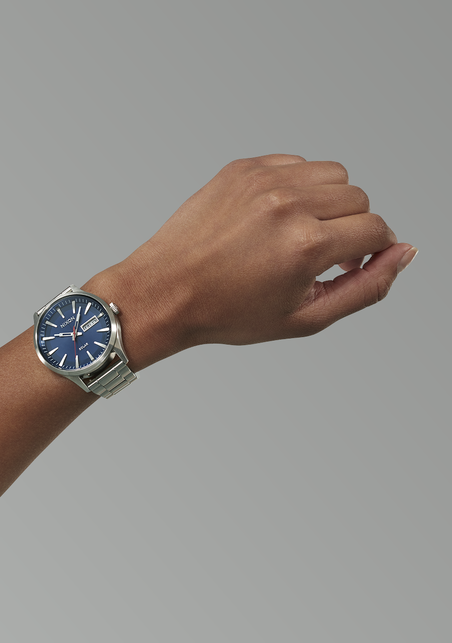Sentry Solar Stainless Steel Navy Sunray / Silver View 7