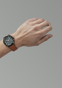 Sentry Solar Leather Gunmetal View 7