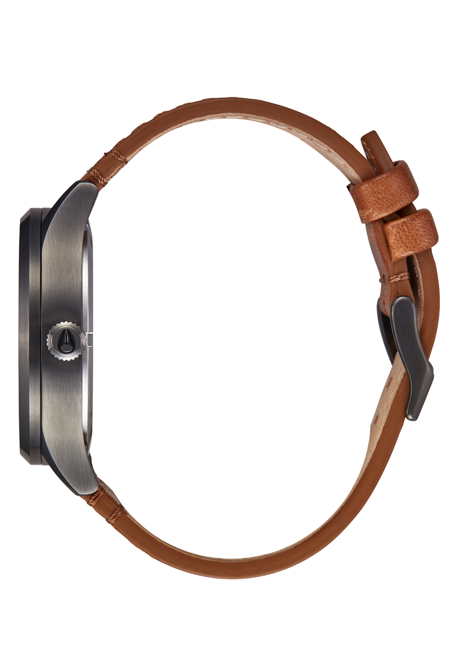 Sentry Solar Leather Gunmetal View 3