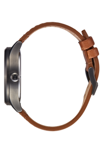 Sentry Solar Leather Gunmetal View 3