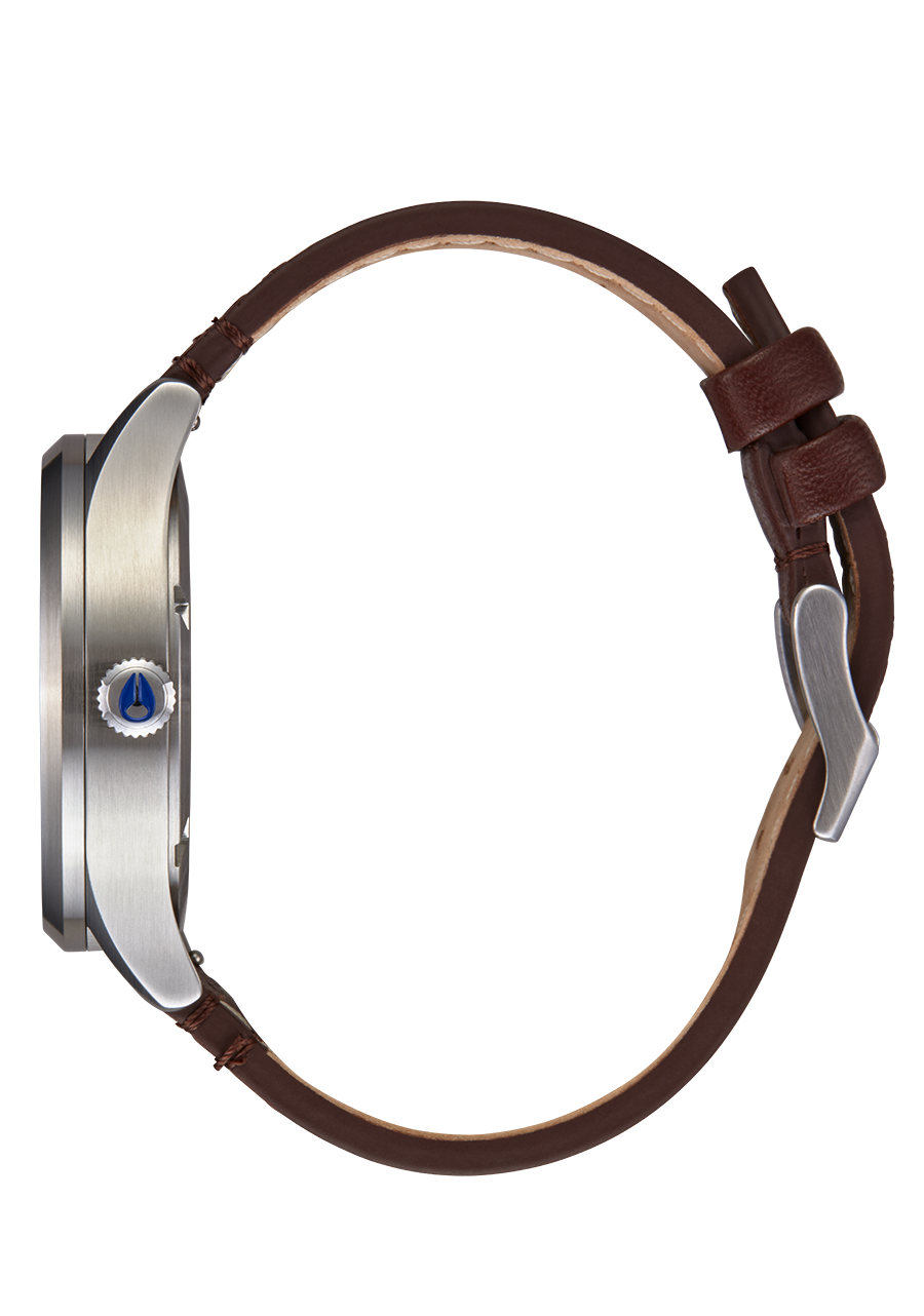Sentry Solar Leather Navy Sunray / Silver View 3