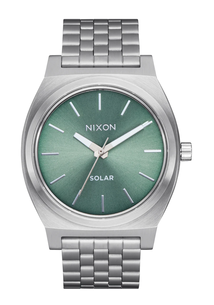 Time Teller Solar Silver / Jade Sunray