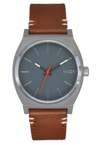 Time Teller Leather Lt Gunmetal / Basalt / Sienna View 1