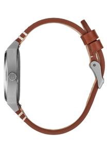 Time Teller Leather Lt Gunmetal / Basalt / Sienna View 3
