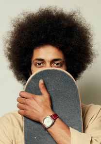 Time Teller Leather Silver / Egret / Cranberry View 8