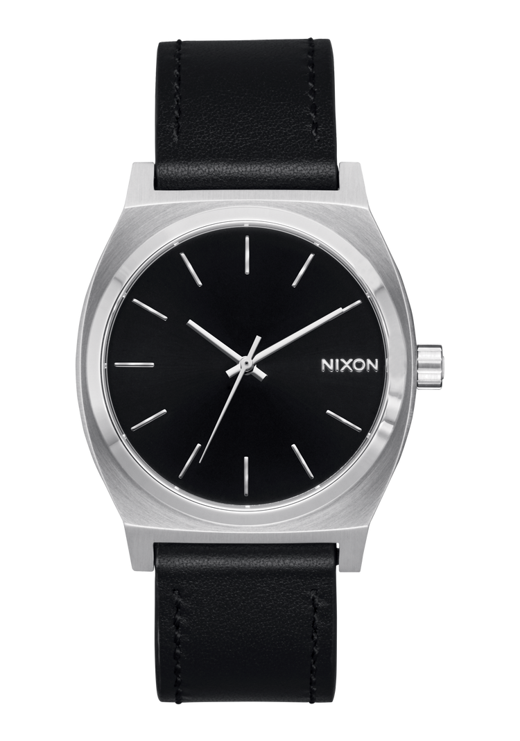Time Teller Leather Silver / Black