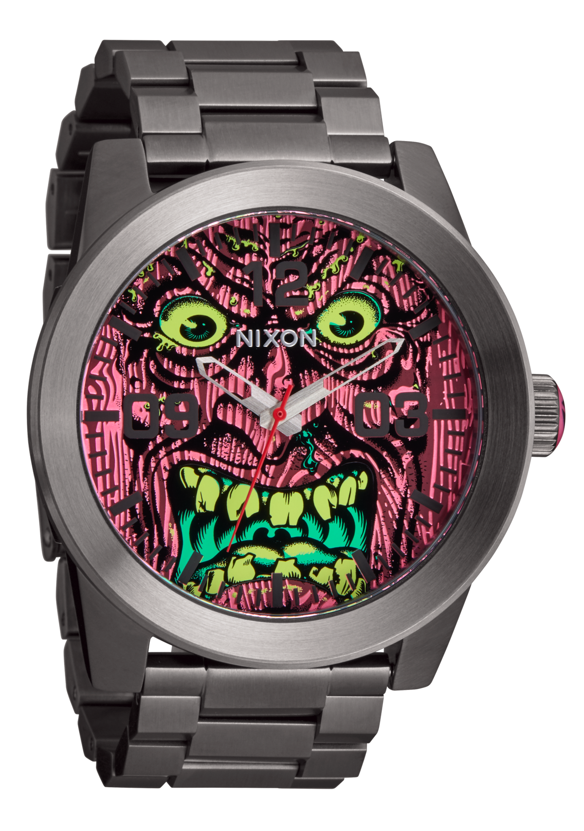 Santa Cruz Corporal Gunmetal Pink Roskopp View 1
