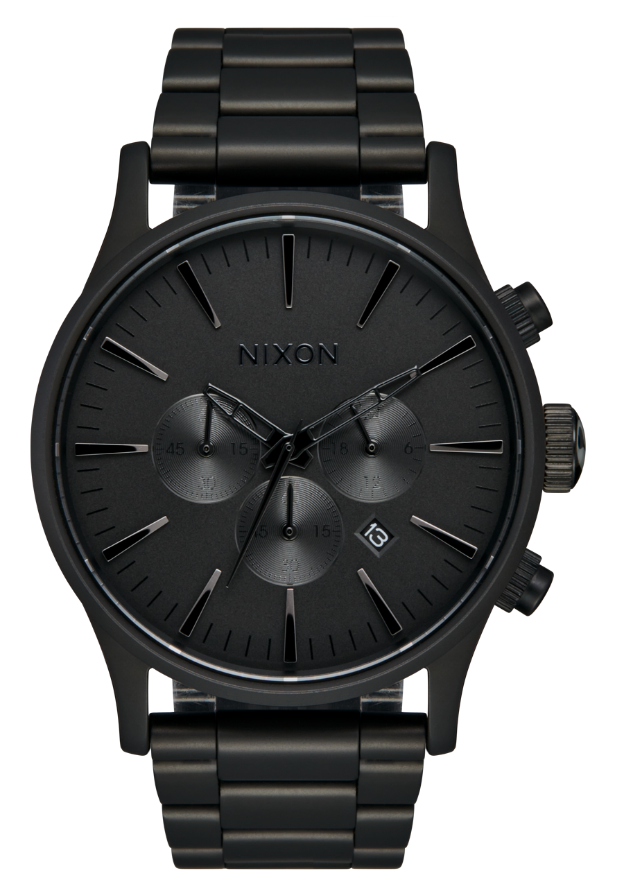 Sentry Chrono All Matte Black Polished Black View 1