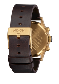 Sentry Chrono Leather Gold / Indigo / Brown View 4