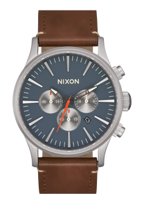 Sentry Chrono Leather Lt Gunmetal / Basalt / Sienna View 1