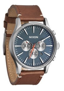 Sentry Chrono Leather Lt Gunmetal / Basalt / Sienna View 2