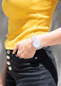 Time Teller Acetate Clear Silver Sunray Rainbow View 6