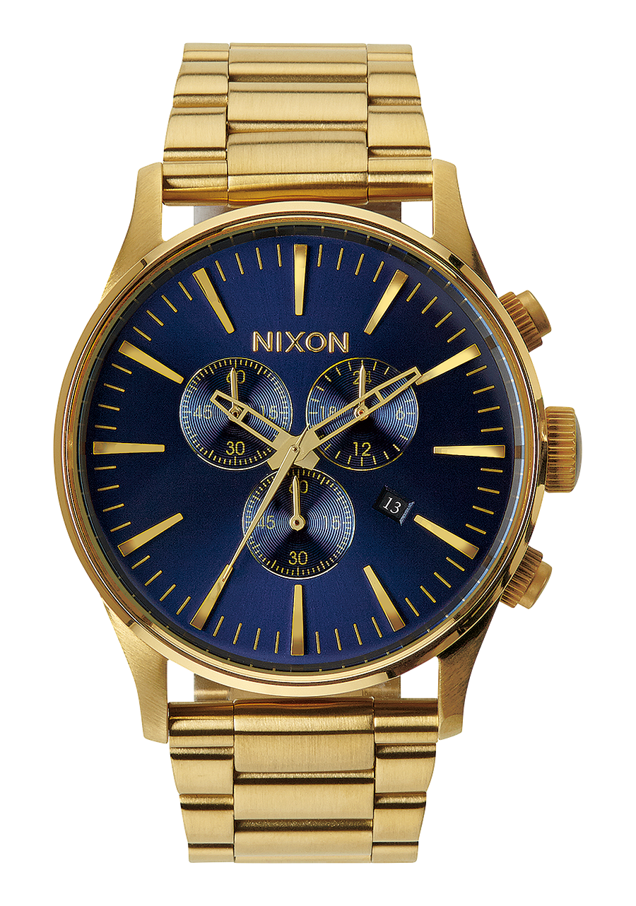 Sentry Chrono V1 Gold / Blue Sunray View 1