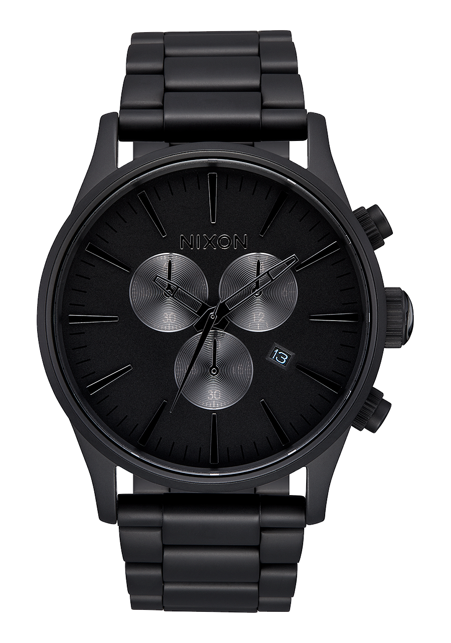 Sentry Chrono All Matte Black Polished Black V1 View 1