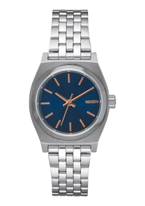 Small Time Teller Navy Rose Gold View 1