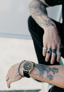 Sentry Chrono Leather Gold Black Black V1 View 5